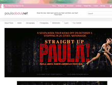 Tablet Screenshot of paula-abdul.net